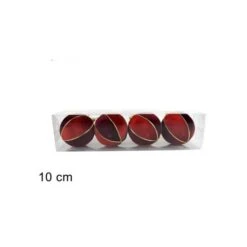 4 Palline Di Natale Velluto Rosso- Bordò Ø 10 Cm -Articoli Per La Casa 12 palle di natale in pvc colore oro assortite 8 cm due esse christmas 2