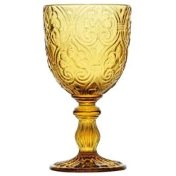 6 Calici Corinto Ambra 300ml, Bicchieri Fade Maison