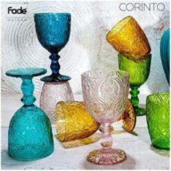 6 Calici Corinto Blu 300ml, Bicchieri Fade Maison -Articoli Per La Casa 6 calici corinto blu 300ml bicchieri fade maison 2