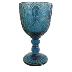 6 Calici Corinto Blu 300ml, Bicchieri Fade Maison