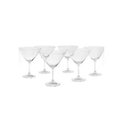 6 Calici Martini Colibri Trasparenti 280ml, Bicchieri Fade Maison -Articoli Per La Casa 6 calici martini colibri trasparenti 280ml bicchieri fade maison 2