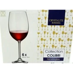6 Calici Vino Colibri Trasparenti 450ml, Bicchieri Fade Maison