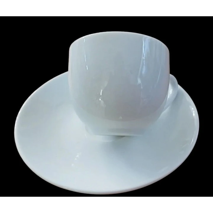 6 Tazzine Caffè Fine Porcellana Bianca Fade Maison 4 6 Tazzine Caffè Fine Porcellana Bianca Fade Maison - immagine 2