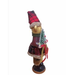 Decorazione Natalizia Orsetto In Legno Con Vestito Scozzese H 34 Cm -Articoli Per La Casa angelo luminoso su molla colore rosa h 29 cm 2