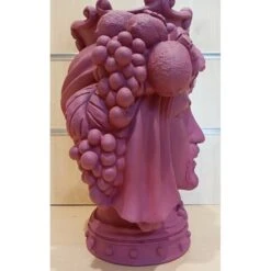 Baci Milano Testa Uomo Medio Rosa/bordeaux H32cm -Articoli Per La Casa baci milano testa uomo medio rosabordeaux h32cm 3