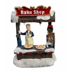 Bancarella Mercatino Per Villaggio Natalizio Con Luci Led Colorati