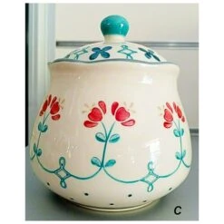 Barattolo Wald Casabella Decoro C Ceramica Kergrès Dipinta