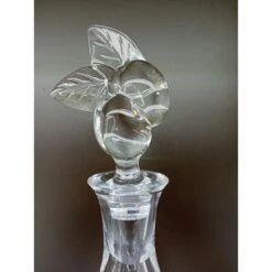 Bottiglia In Cristallo Trasparente, Tappo Decorato, Nachtmann