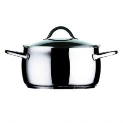 Casseruola In Acciaio,Ø 20cm,con Coperchio, 1950 Mepra