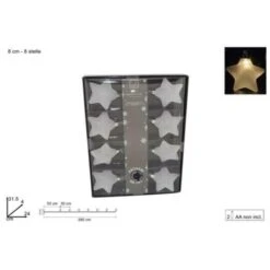 Catena Luminosa 8 Stelle Led