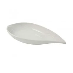 Centrotavola Foglia Bianco, Retro Tres Chic