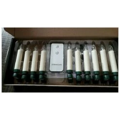 Decorazione 10 Candeline Led -Articoli Per La Casa decorazione luminosa per albero di natale 10 candeline led con telecomandonuovo 5