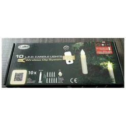 Decorazione 10 Candeline Led -Articoli Per La Casa decorazione luminosa per albero di natale 10 candeline led con telecomandonuovo 7