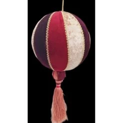 Decorazione Natalizia Palla Ø 20cm Velluto Con Pendente GianMarco Venturi -Articoli Per La Casa decorazione natalizia palla o 20cm velluto con pendente gianmarco venturi 2