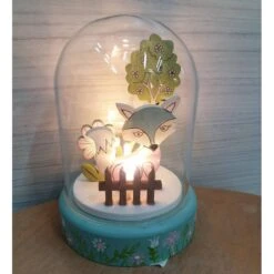 Decorazione Teca Luminosa Volpe EDG