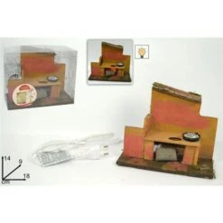 Forno Funzionante Con Lampadina Effetto Fiamma