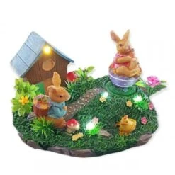 Giostrina Carillon Musicale Luminoso, Coniglietti Nel Prato, Primavera Pasqua