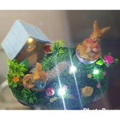 Giostrina Carillon Musicale Luminoso, Coniglietti Nel Prato, Primavera Pasqua -Articoli Per La Casa giostrina carillon musicale luminoso coniglietti nel prato primavera pasqua 3