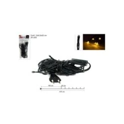 Catena Luminosa 20 Led Luce Fissa Colore Bianco Caldo