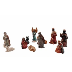 Natività Resina 3 Cm Completa 11 Pezzi