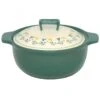 Pentola Decorata Ceramica Verde "Fior Di Campo" Sapore E Benessere 250cl Free Nickel