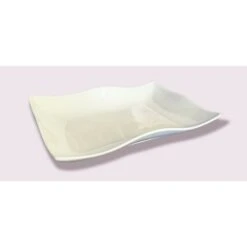 Piatto Portata Rettangolare Fondo, Vassoio 23cm Helton Pure, Fade Maison