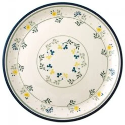 Piatto Portata Tondo Wald Fior Di Campo Ceramica Kergrès