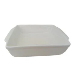 Pirofila Da Forno Porcellana Bianca Fade 30x25cm -Articoli Per La Casa pirofila da forno porcellana bianca fade 30x25cm 1 2