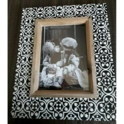 Portafoto Black Vibes Fade 13x18cm, Legno Decoro Bianco E Nero -Articoli Per La Casa portafoto black vibes fade 13x18cm legno decoro bianco e nero 1