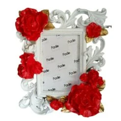 Portafoto Ornament Rose Rouge Fade Maison -Articoli Per La Casa portafoto ornament rose rouge fade maison 1