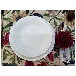 Servizio Piatti 18 Pezzi Ibis, Fade Maison Raffinata Porcellana Bianca -Articoli Per La Casa servizio piatti 18 pezzi ibis fade maison raffinata porcellana bianca 3