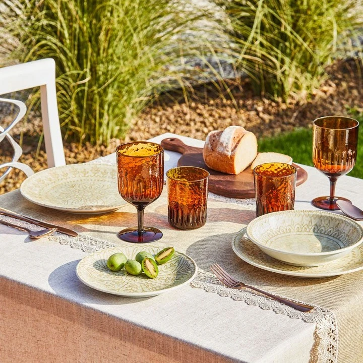 Servizio Piatti 18 Pezzi Mosaiko Beige Fontebasso Made In Italy 5 Servizio Piatti 18 Pezzi Mosaiko Beige Fontebasso Made In Italy - immagine 3