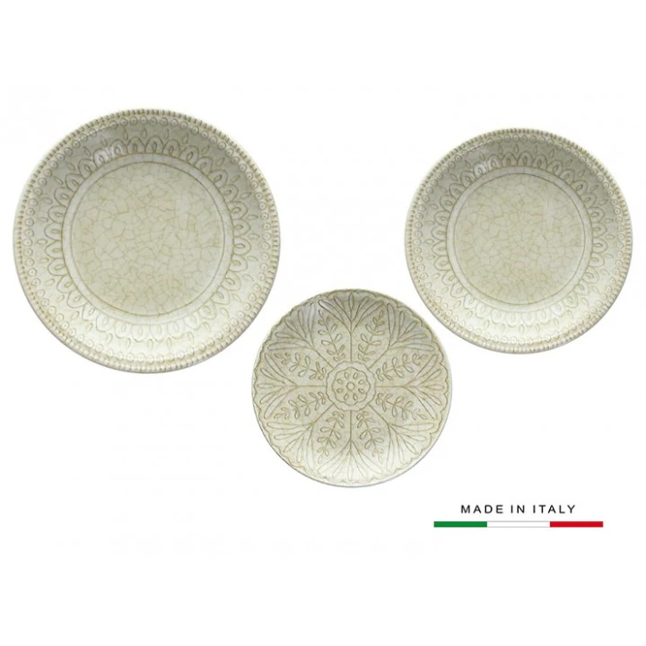 Servizio Piatti 18 Pezzi Mosaiko Beige Fontebasso Made In Italy 3 Servizio Piatti 18 Pezzi Mosaiko Beige Fontebasso Made In Italy