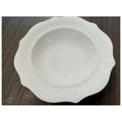 Servizio Piatti Completo Per 12 Persone Alice 38 Pezzi, Fade Maison -Articoli Per La Casa servizio piatti completo per 12 persone alice 38 pezzi fade maison festonato bianco decoro in rilievo 11