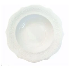 Servizio Piatti Completo Per 12 Persone Alice 38 Pezzi, Fade Maison -Articoli Per La Casa servizio piatti completo per 12 persone alice 38 pezzi fade maison festonato bianco decoro in rilievo 8