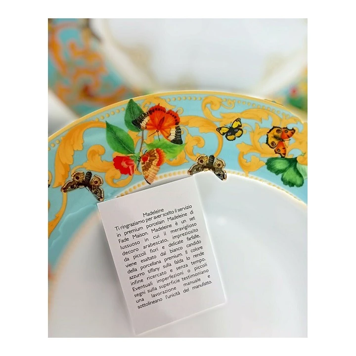 Servizio Piatti Per 6 Persone Madeleine, Fade Maison 5 Servizio Piatti Per 6 Persone Madeleine, Fade Maison - immagine 3