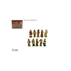 Set 10 Pastori In Resina, Altezza 5cm