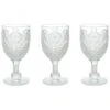 Set 3 Calici 320cc Savoia Tognana, Vetro Trasparente Decorato 1 Set 3 Calici 320cc Savoia Tognana, Vetro Trasparente Decorato -Articoli Per La Casa set 3 calici 320cc savoia tognana vetro trasparente decorato