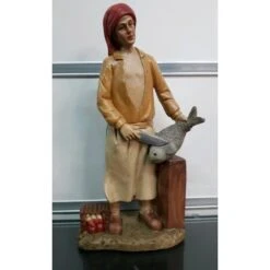 Statuina Pastore Presepe 20cm Pescivendolo