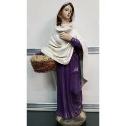 Statuina Pastore Presepe 25cm Donna Con Cesta -Articoli Per La Casa statuina pastore presepe 25cm donna con cesta 1