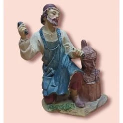 Statuina Per Presepe In Resina Scultore 15cm
