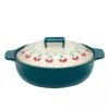 Tegame Decorato Ceramica Blu "Casabella" Sapore E Benessere 28,5cm Free Nickel