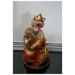 Tris Re-Magi In Resina Colorata Particolari Oro 14 Cm -Articoli Per La Casa tris re magi in resina colorata particolari oro 14 cm 2