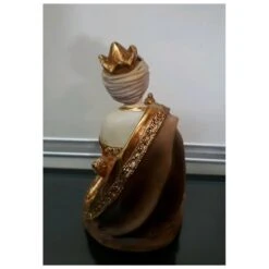 Tris Re-Magi In Resina Colorata Particolari Oro 14 Cm -Articoli Per La Casa tris re magi in resina colorata particolari oro 14 cm 3