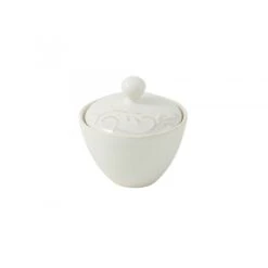 Zuccheriera, Bianco Con Rilievo Tortora, Retro